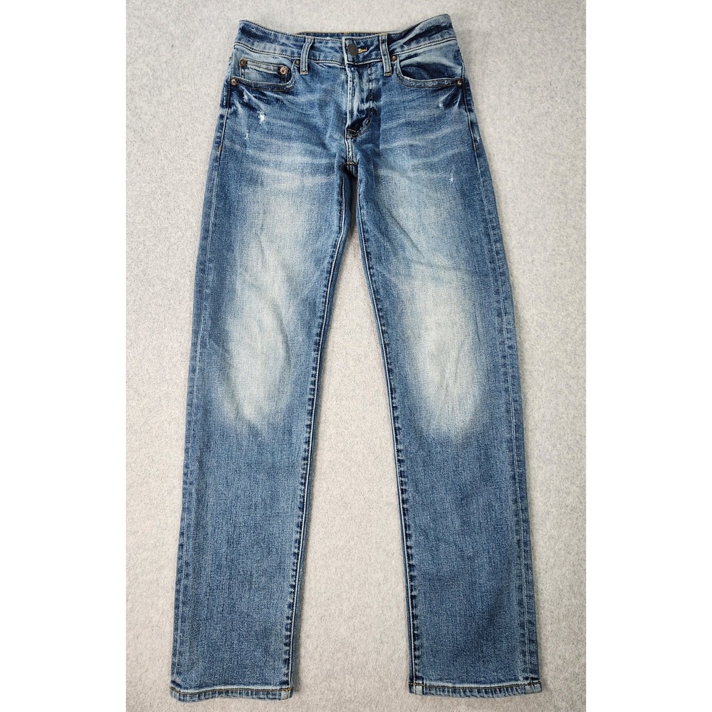American Eagle Distressed Original‎ Straight Jeans Mens 27X31 Med Wash Tag 28x32